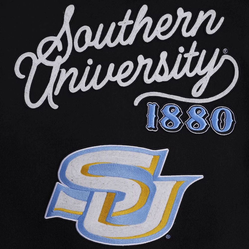 Southern jaguars hbcu vintage wool leather patch logo