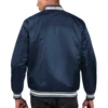 Super bowl lvii locker room satin varsity jacket navy 5