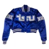 Tennessee state tigers womans blue satin varsity jacket 2