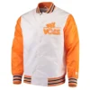 Tennessee volunteers the rookie white orange satin varsity jacket 2