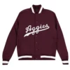 Texas am aggies coaches maroon polyester varsity jacket 1