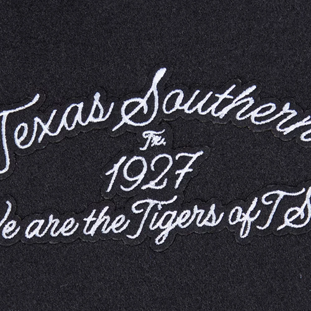 Texas southern tigers hbcu vintage wool leather team patches