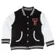 Texas tech raiders black satin varsity jacket 1
