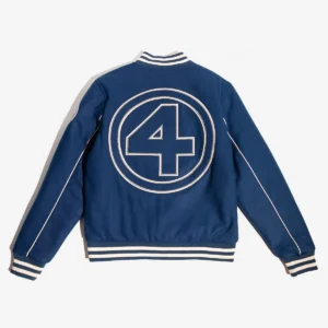 The fantastic four classic blue varsity jacket