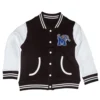 Tigers memphis of university black wool varsity jacket 2