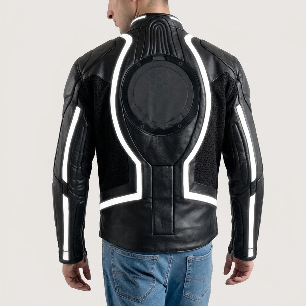 Tron motorcycle jacket black