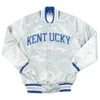 University of kentucky wildcats silver satin varsity jacket 1