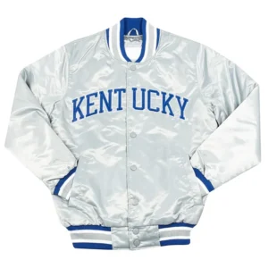University of kentucky wildcats silver satin varsity jacket 1