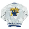 University of kentucky wildcats silver satin varsity jacket