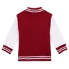 University of nebraska huskers letterman red white wool leather varsity jacket 1