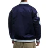 University of north carolina tar heels blue satin varsity jacket 2