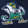 University of notre dame fighting irish navy satin varsity jacket