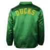 University of oregon ducks green satin varsity jacket