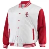 Usc trojans big tall birdseye whitered satin varsity jacket 2