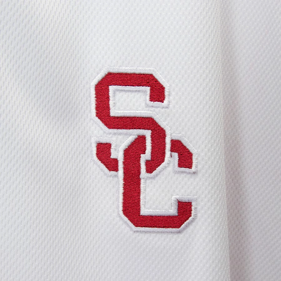 Usc trojans big tall birdseye whitered satin varsity jacket 3