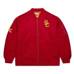 USC Trojans Cardinal Vintage Red Satin Jacket