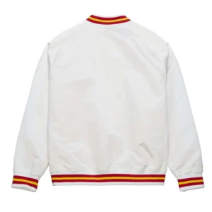 Usc trojans script white satin varsity jacket 2