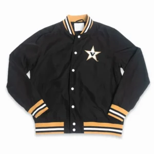 Vanderbilt commodores script vandy black satin varsity jacket 2