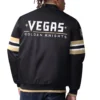Vegas golden knights scout black satin varsity jacket 2