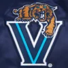 Villanova wildcats vintage full snap navy satin patch design