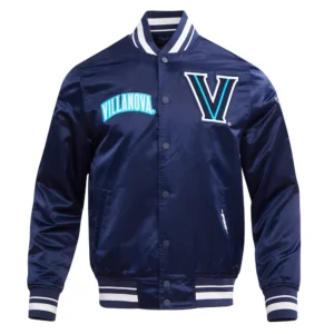 Villanova wildcats vintage navy satin varsity jacket