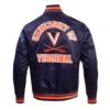 Virginia cavaliers classic navy satin jacket