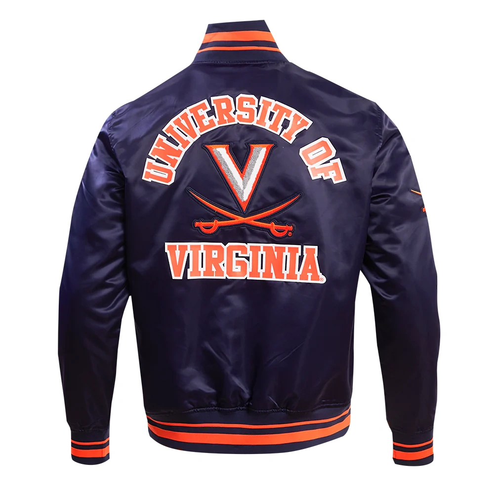 Virginia cavaliers classic navy satin jacket