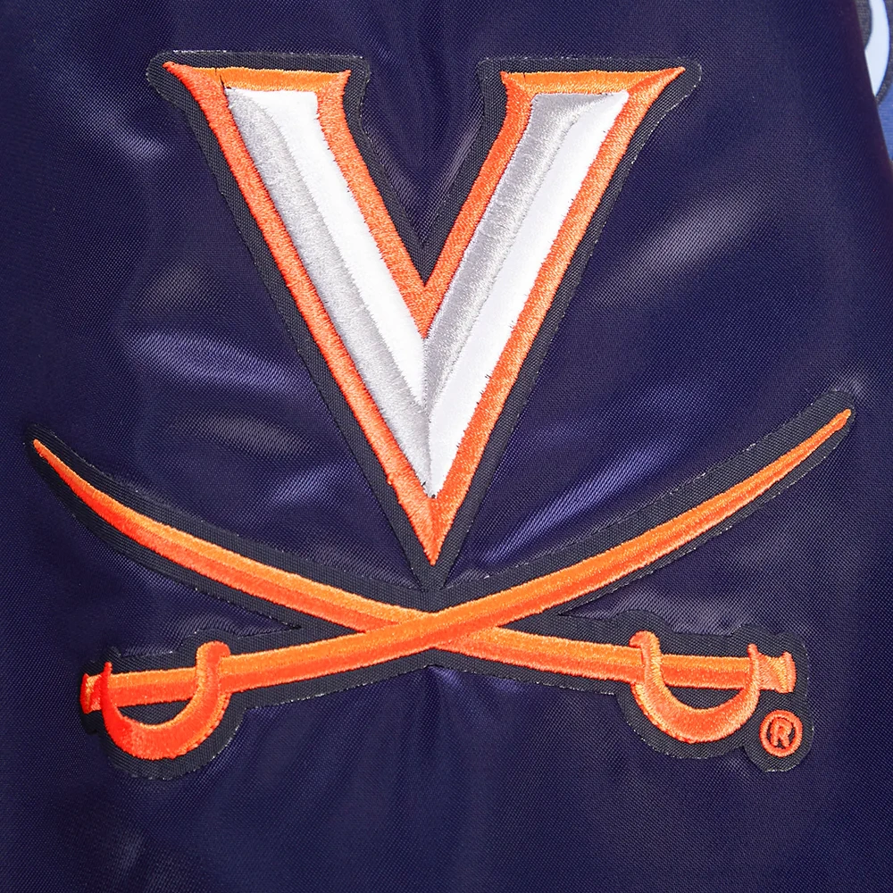 Virginia cavaliers classic rib knitted navy patches