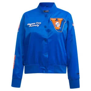 Virginia cavaliers womens classic satin varsity jacket