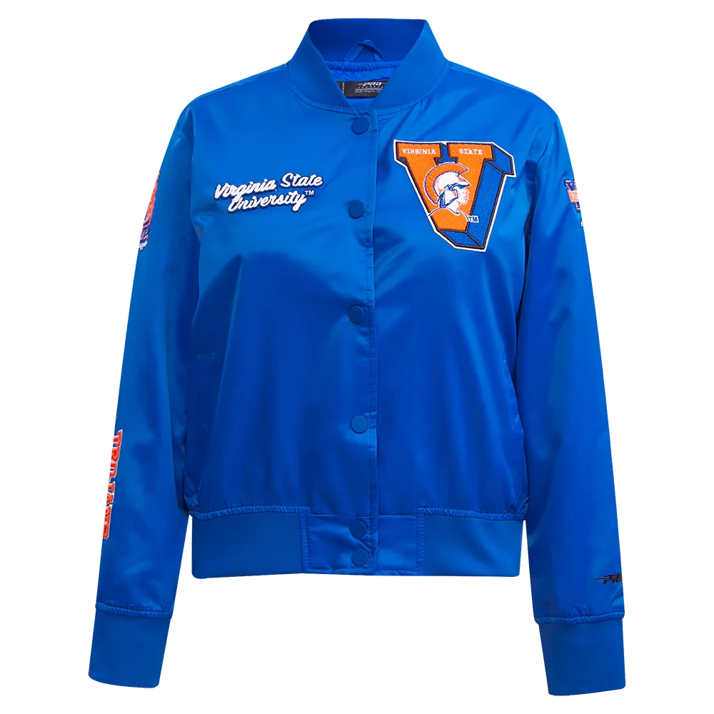Virginia cavaliers womens classic satin varsity jacket
