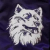 Washington huskies 90s purple satin varsity jacket