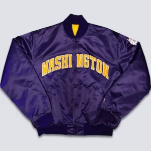 Washington huskies 90s purple satin varsity jacket 2