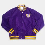 Washington Huskies Script Purple Satin Varsity Jacket