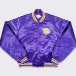 Western Illinois Leathernecks Vintage Full-Snap Purple Satin Jacket