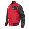 Winston salem state rams hbcu vintage redblack varsity jacket