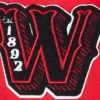 Winston salem state rams hbcu vintage redblack wool varsity patches