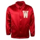 Wisconsin badgers windbreaker red satin varsity jacket 3