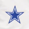 Womens dallas cow boys retro classic full snap white satin star patch logo