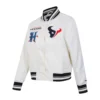 Womens houston texans retro classic full snap satin