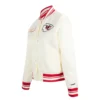 Womens kansas city chiefs retro classic full snap satin