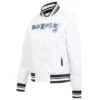 Womens los angeles dodgers city ransom satin varsity jacket