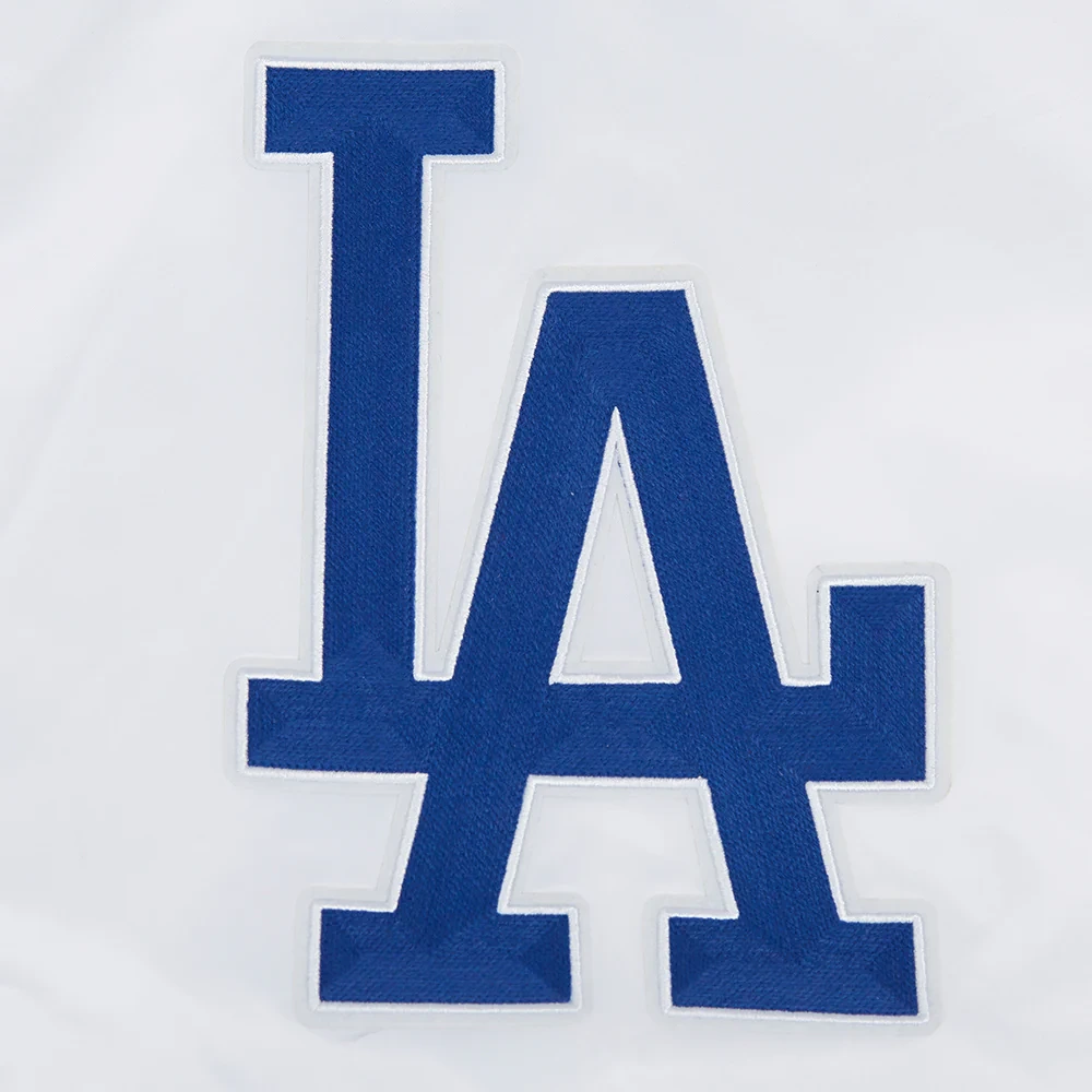 Womens los angeles dodgers city ransom white satin varsity patch