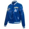 Womens los angeles dodgers world series 2025 satin jacket