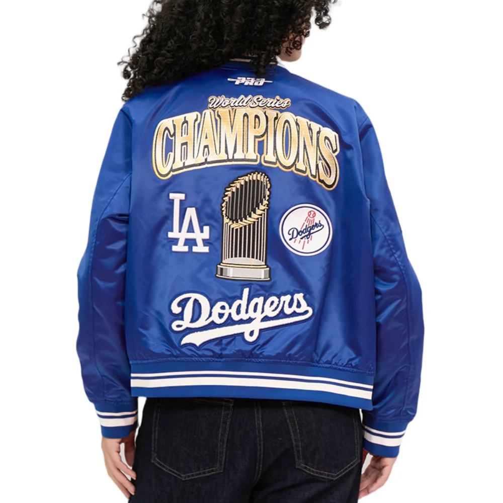 Womens los angeles dodgers world series 2025 varsity jacket
