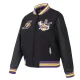 Womens los angeles lakers city ransom black varsity jacket