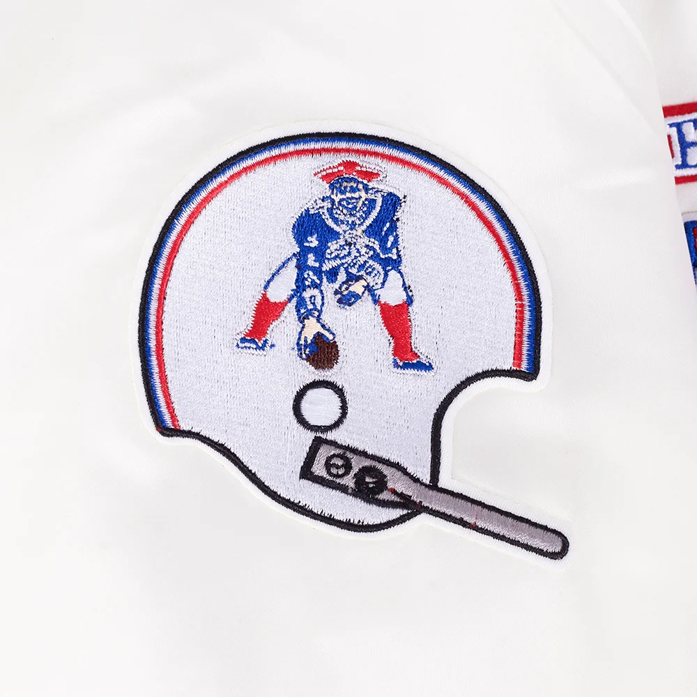 Womens new england patriots retro classic full snap patch logo