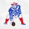 Womens new england patriots retro classic full snap satin patch