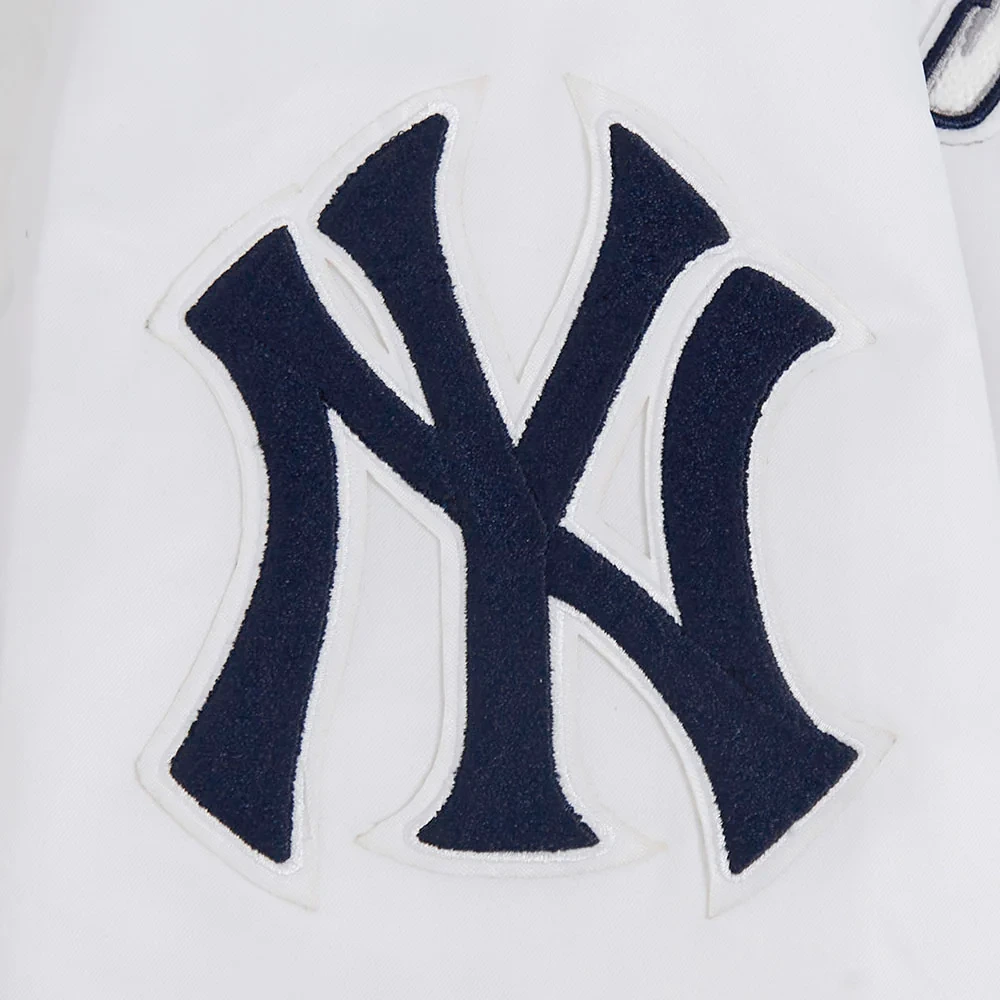 Womens new york yankees city ransom white satin team logo
