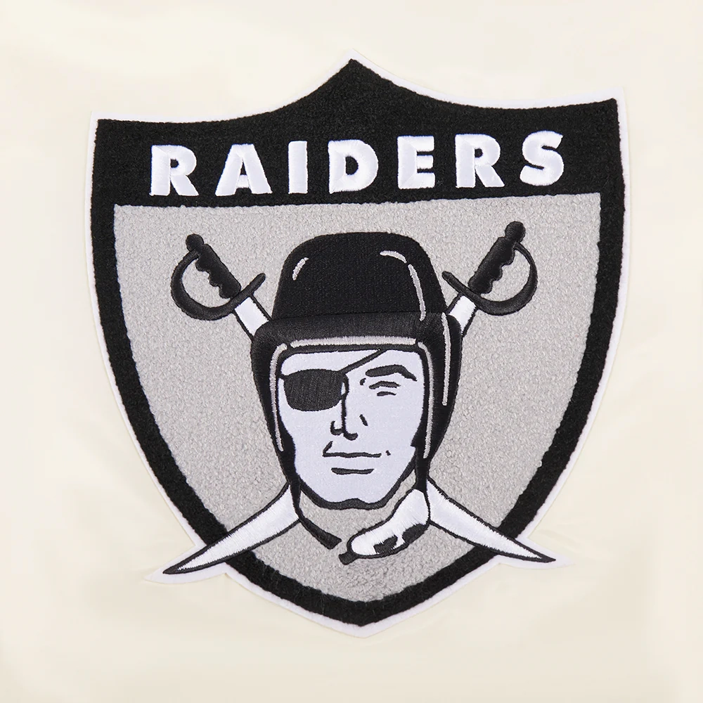 Womens oakland raiders retro classic full snap patch design