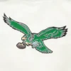 Womens philadelphia eagles retro classic full snap cream satin patch design